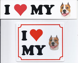 I love my Am. Staffordshire Terrier